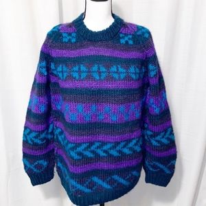 Vintage Wool Lost Horizons Sherpa Sweater Himalayan Nepal Outdoor One size